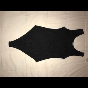 BOOHOO ribbed black bodysuit